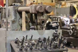 Custom metal fabrication machine.