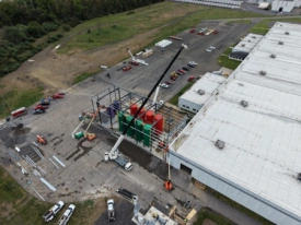 Kingspan construction jobsite.