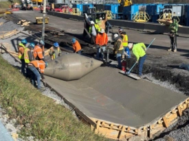Paving and Field services by Mineral Fabrications.